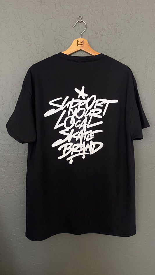 Support Your Local Skate Brand Tag Tee