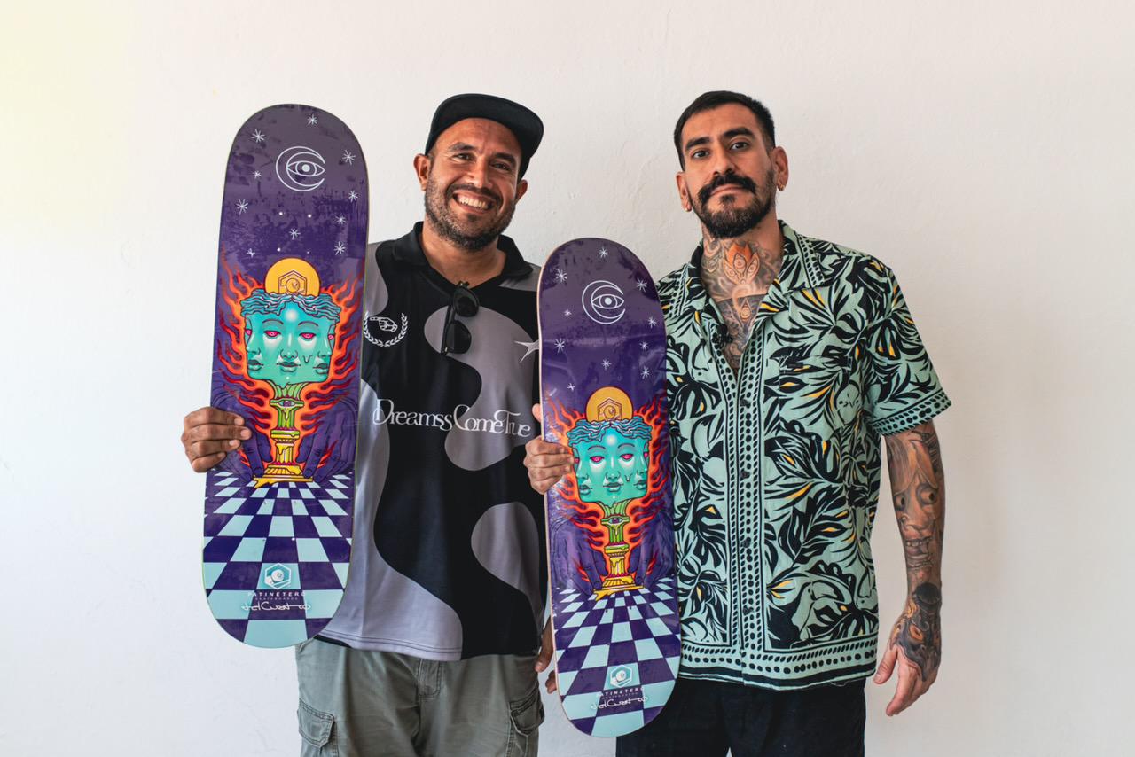 METANOIA: Del Cuadro x Patinetero Skate Deck